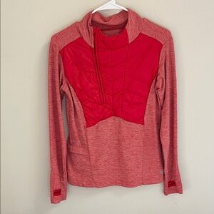 Oiselle Size S Half Zip Quilted Pullover